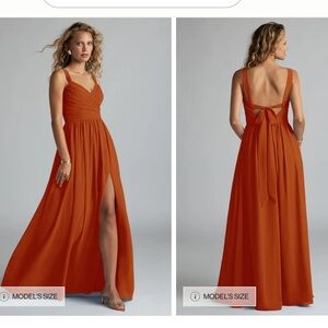 Azazie Aziza Dress - Paprika Color - Size 14